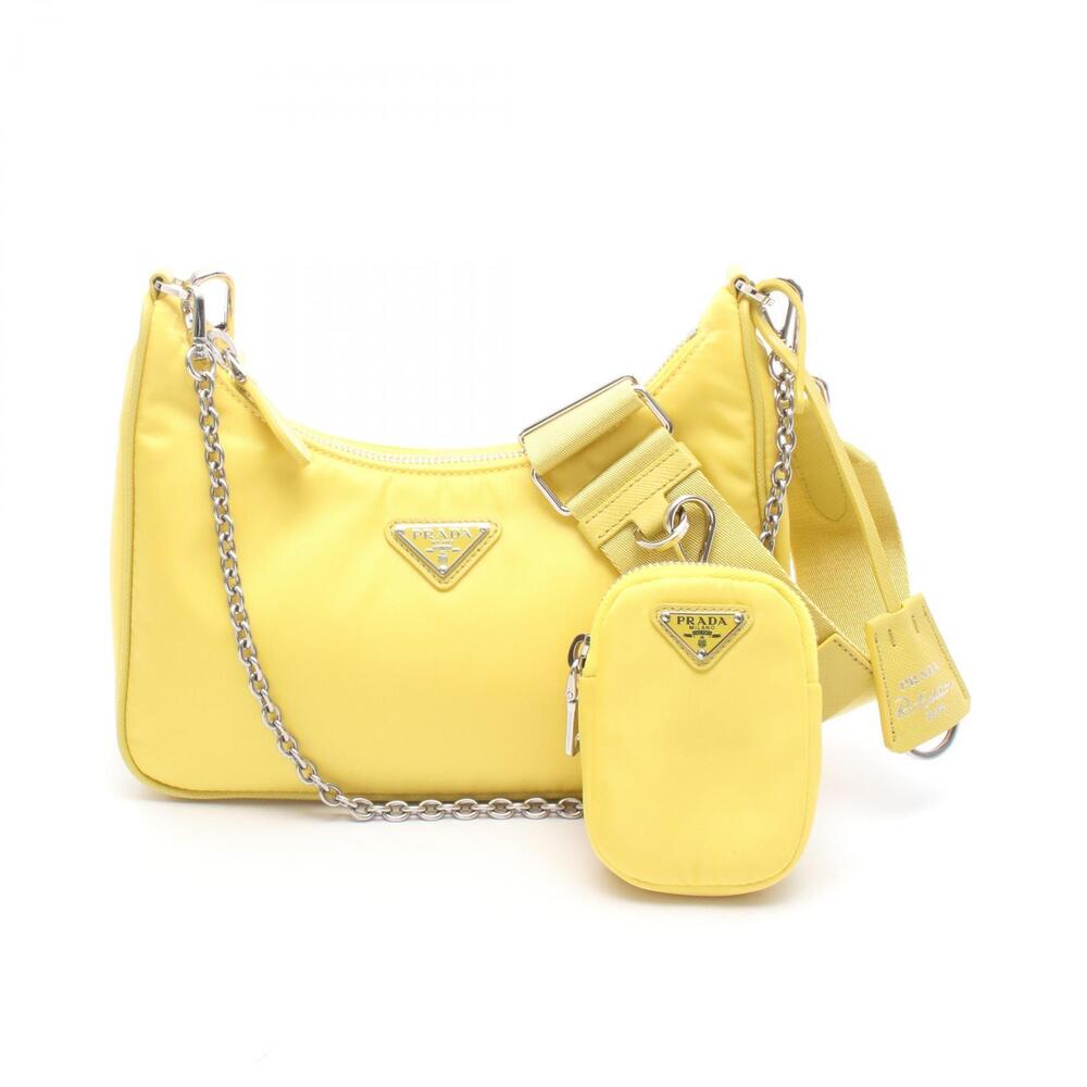 Prada Edition Shoulder Bag Leather Yellow